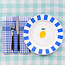 Enamel Plate Lemon 25 cm