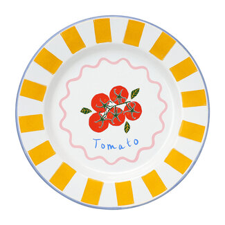 Talking Tables Enamel Plate Tomato 25 cm