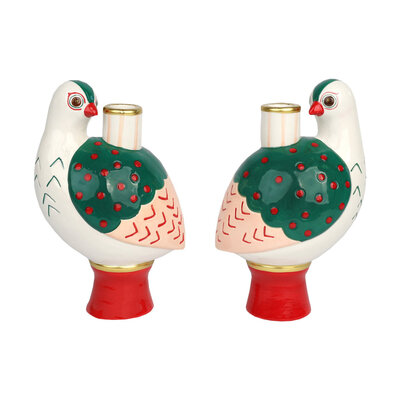 Talking Tables Candleholder Ceramic Birds