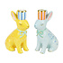 Talking Tables Candleholder Ceramic Bunnies