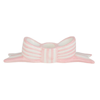 Talking Tables Candleholder Ceramic Bow Pink