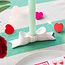 Candleholder Ceramic Bow Pink
