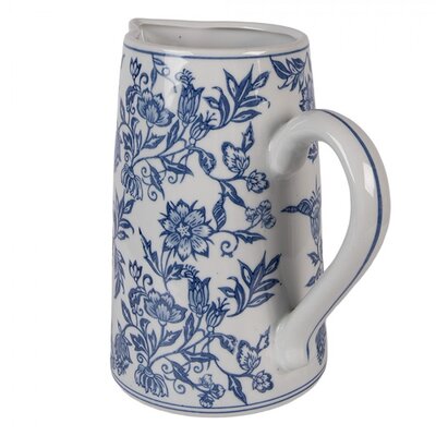 Clayre & Eef Pitcher Flowery blue