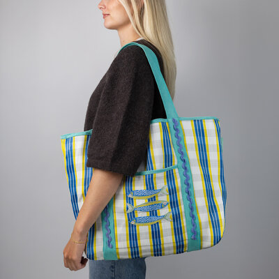 Talking Tables Recycled Tote Bag Woven Fish