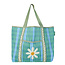 Recycled Tote Bag Woven Daisy