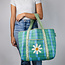 Recycled Tote Bag Woven Daisy
