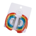 Red Cuckoo Haarklammern Little Rainbow Set of 2