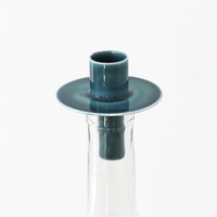 Overbeck and Friends Bottle Candle Holder Linnea  bluegreen