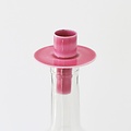 Overbeck and Friends Bottle Candle Holder Linnea raspberry