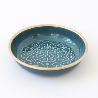 Overbeck and Friends Bowl Enamel Nelly bluegreen