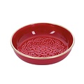 Overbeck and Friends Bowl Enamel Nelly wine red