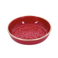 Overbeck and Friends Bowl Enamel Nelly wine red