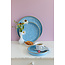 Tablett Emaille Liv large light blue
