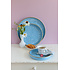 Overbeck and Friends Tray Enamel Liv large light blue