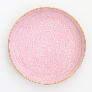 Overbeck and Friends Tray Enamel Liv large mauve