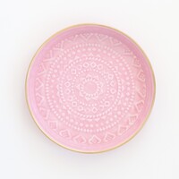 Overbeck and Friends Tablett Emaille Liv medium mauve