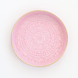 Overbeck and Friends Tray Enamel Liv medium mauve