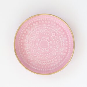 Overbeck and Friends Tablett Emaille Liv small mauve