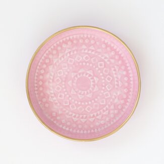 Overbeck and Friends Tablett Emaille Liv small mauve