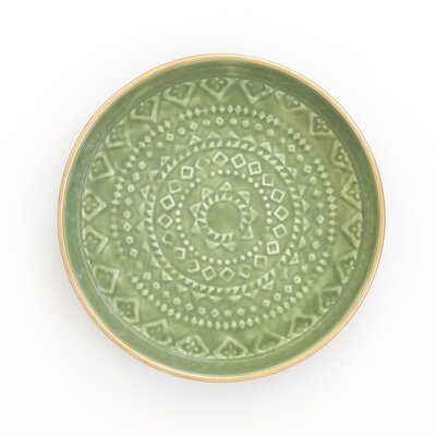 Overbeck and Friends Tablett Emaille Liv medium sage green