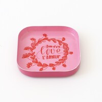 Overbeck and Friends Trinket Dish Enamel love