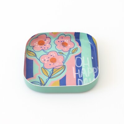 Overbeck and Friends Trinket Dish Enamel oh happy day