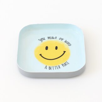 Overbeck and Friends Schmuckteller Emaille smiley