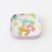 Overbeck and Friends Trinket Dish Enamel yay