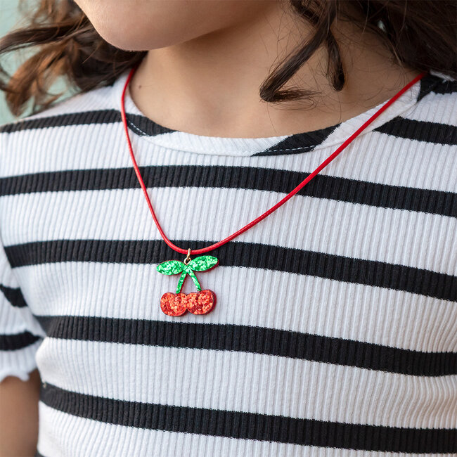 Necklace Glitter Cherry