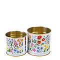 Rex London Storage Tins Wild Flowers Mini Set of 2