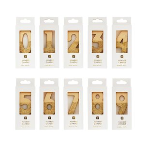 Talking Tables Starter Set 30 candles Glitter gold