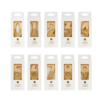 Talking Tables Starter Set 30 candles Glitter gold