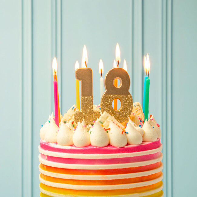 Starter Set 30 candles Glitter gold