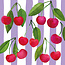 Paperproducts Design Papierservietten Cherry & Stripes