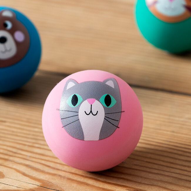 Hüpfender Flummiball Cat