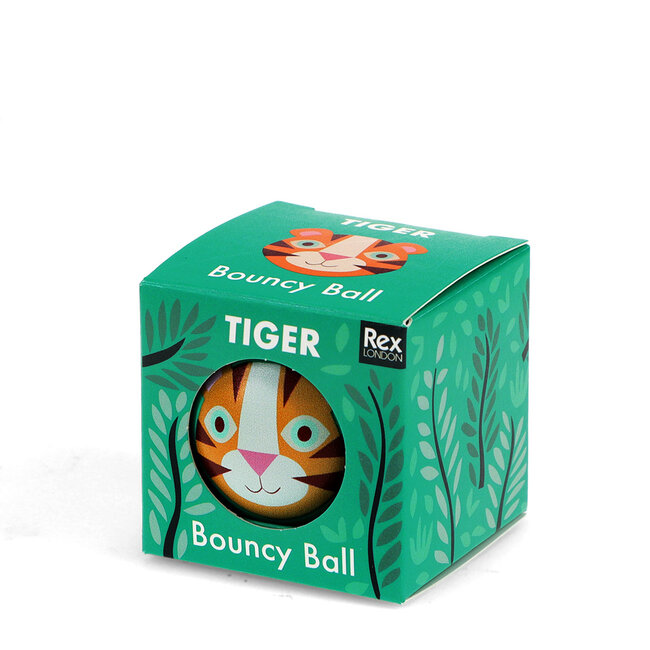 Hüpfender Flummiball Tiger