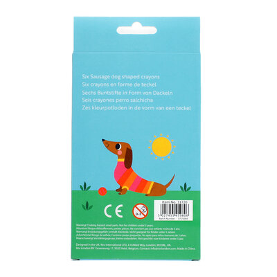 Rex London Crayons Sunny Sausage Dog shaped