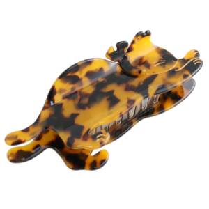 Red Cuckoo Hair Claw Clip Cat Tortoise