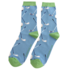 Miss Sparrow Mens Socks Bamboo Golf Pattern denim