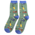 Miss Sparrow Männer-Socken Bamboo Gone Golfing sage
