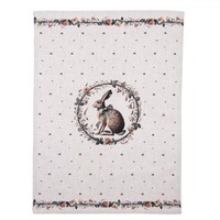 Clayre & Eef Geschirrtuch Rabbit & Roses