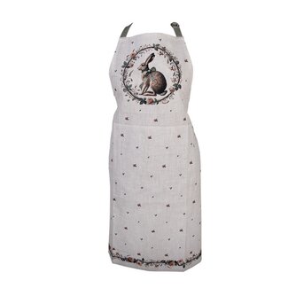 Clayre & Eef Küchenschürze Rabbit & Roses