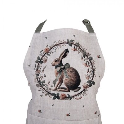 Clayre & Eef Kitchen apron Rabbit & Roses