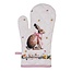 Clayre & Eef Ofenhandschuh Rabbit & Roses pink