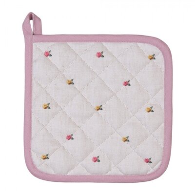 Clayre & Eef Topflappen Rabbit & Roses pink