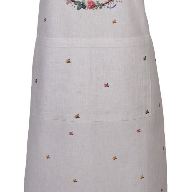 Kitchen apron Rabbit & Roses pink