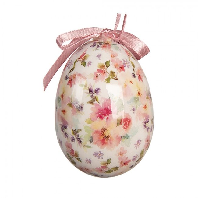 Easter Hanger Eggs Petite Flowers pink Set of 9