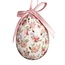 Easter Hanger Eggs Petite Flowers pink Set of 9