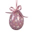 Easter Hanger Eggs Petite Flower purple Set of 9