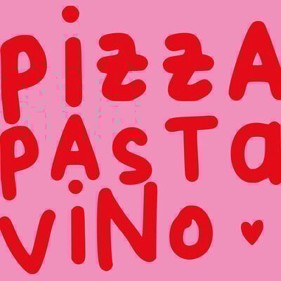 Paperproducts Design Paper Napkins Pizza Pasta Vino rose